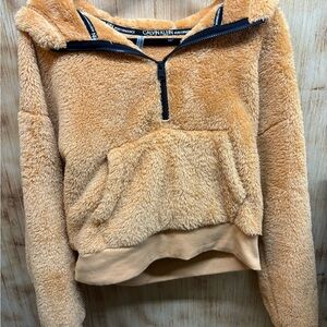 Calvin Klein Camel Fleece Hoodie